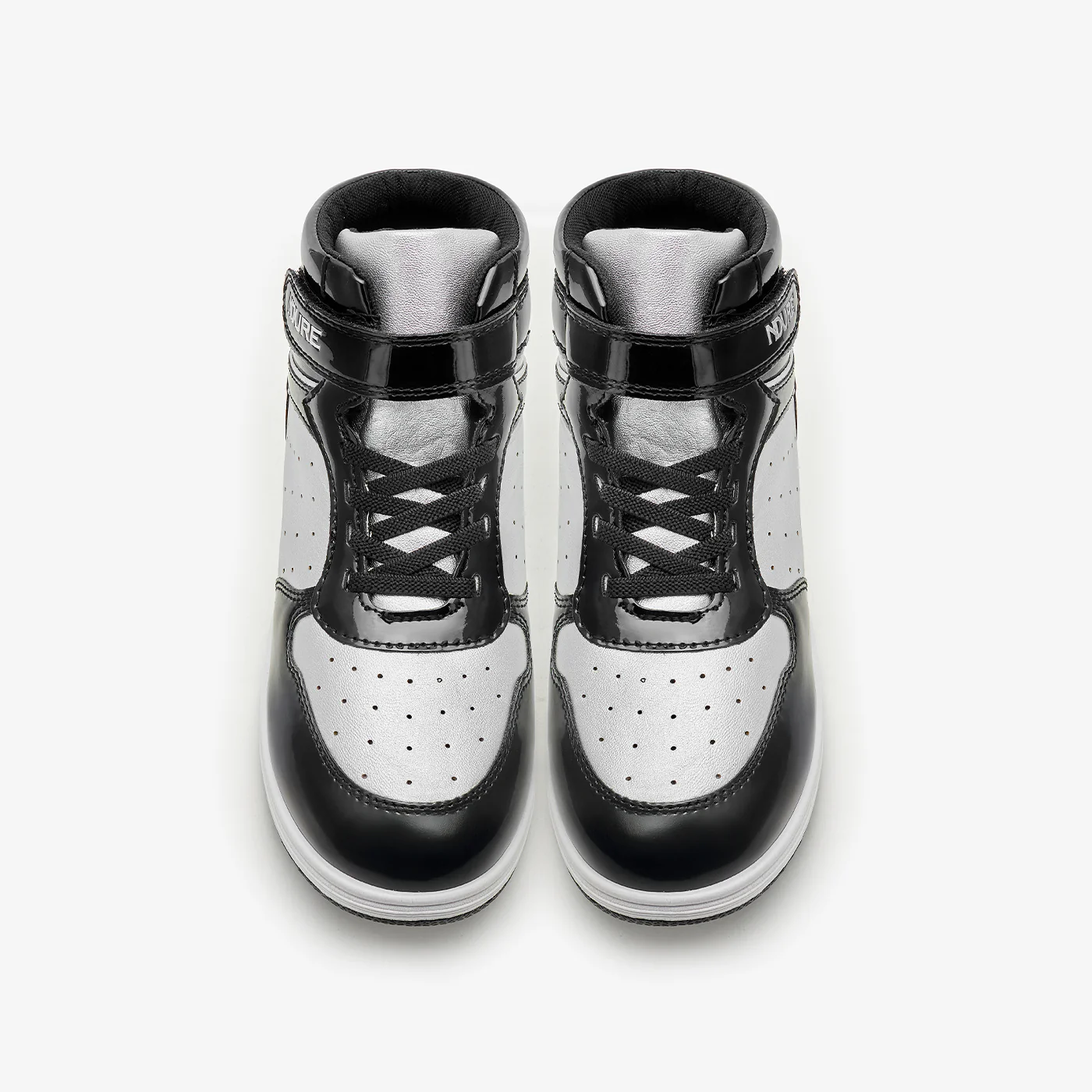 Girls’ Metallic High-Top Sneakers - Image 2