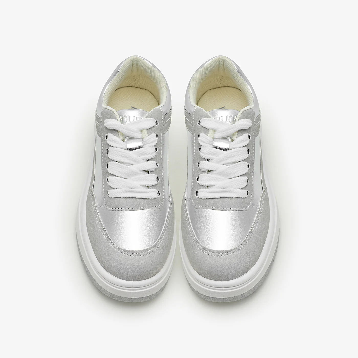 Girls' Metallic Effect Platform Sneakers - Image 2