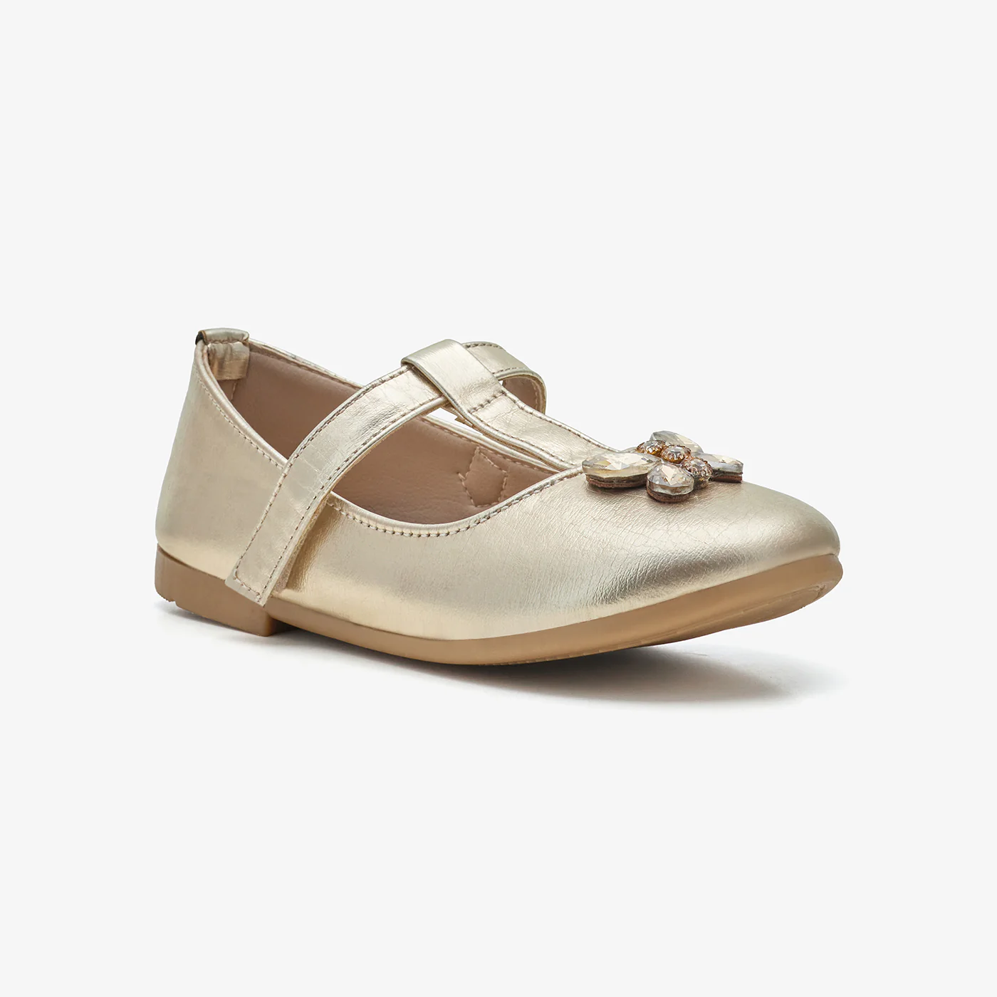 Girls' Metallic Mary Janes - Image 3