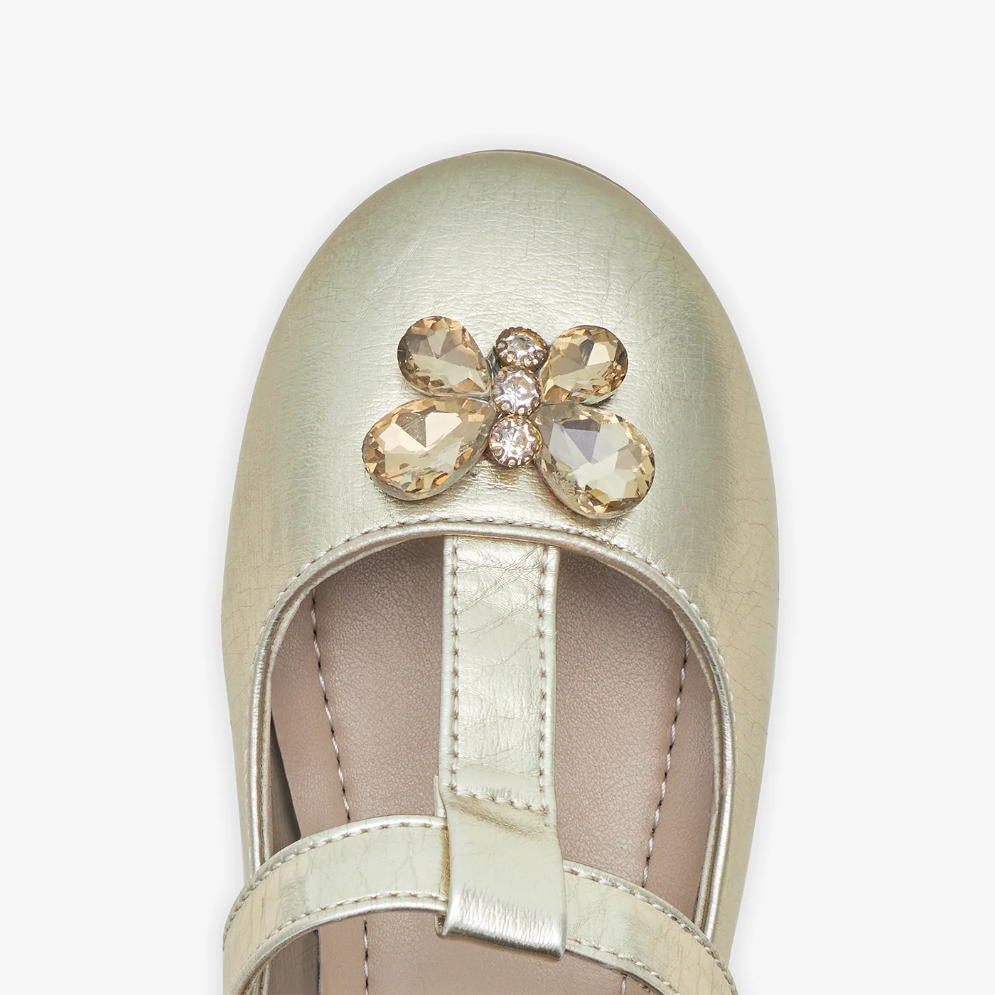 Girls' Metallic Mary Janes - Image 4
