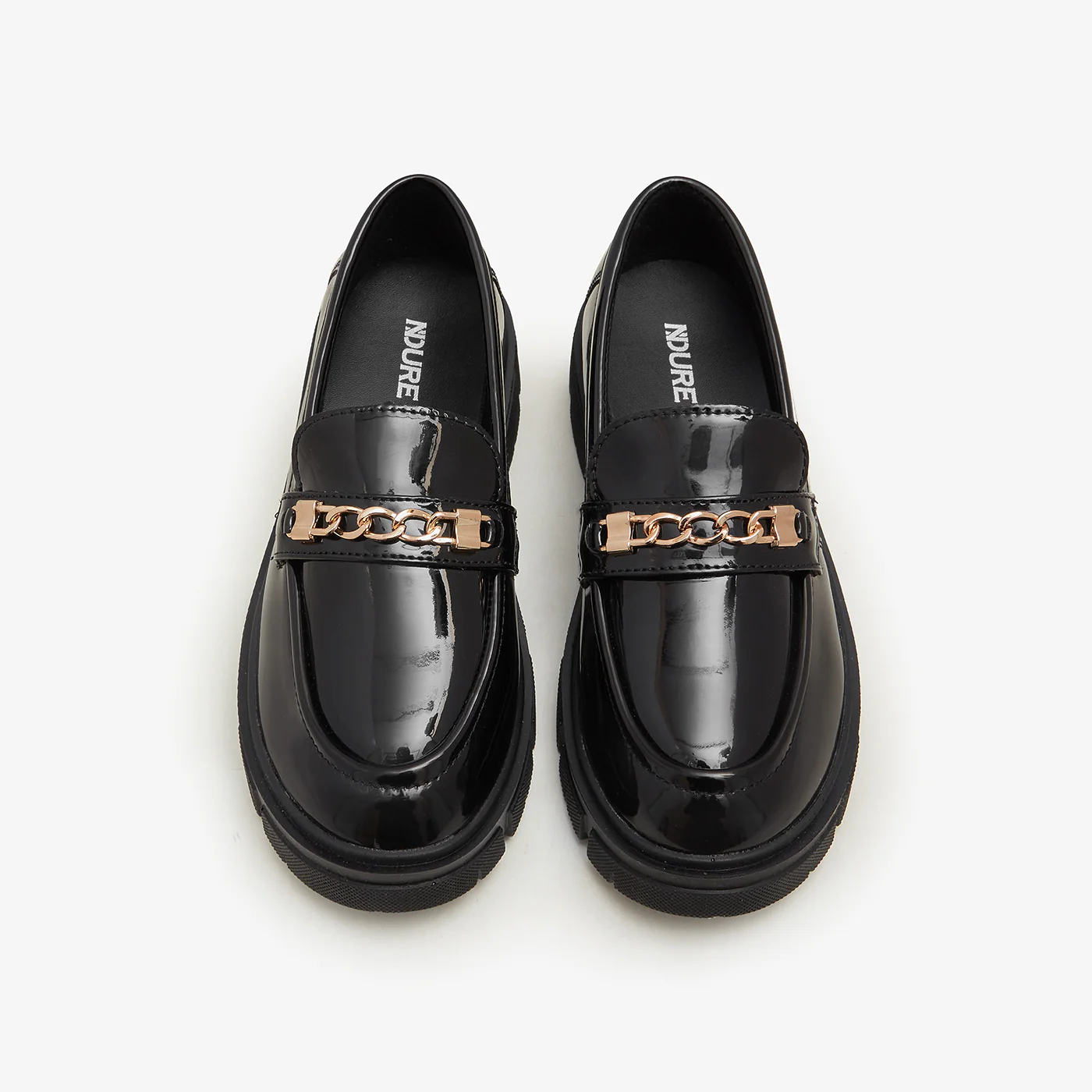 Girls' Patent Leather Chunky Loafers - Image 2