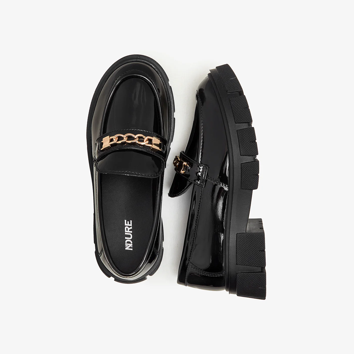 Girls' Patent Leather Chunky Loafers - Image 3