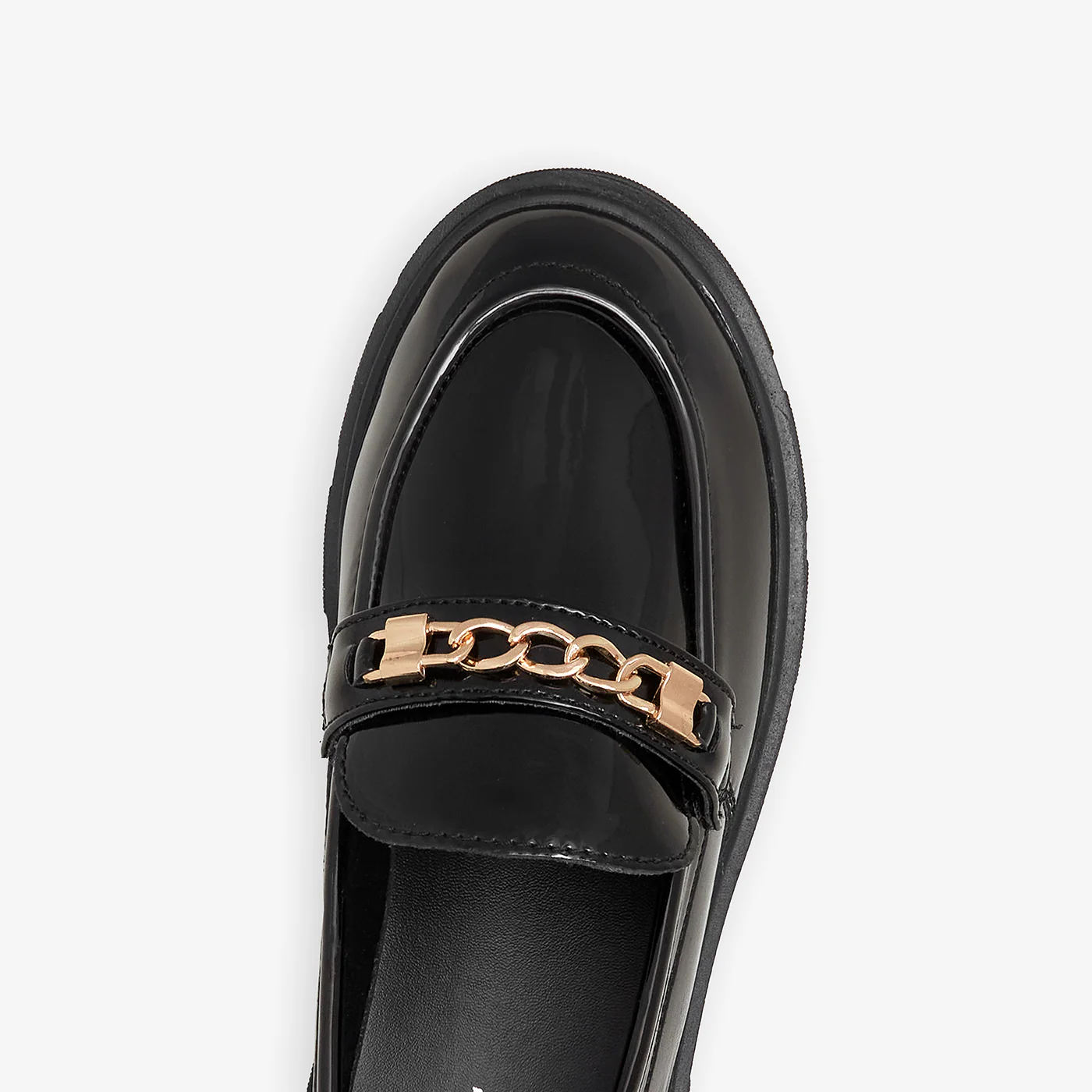 Girls' Patent Leather Chunky Loafers - Image 4