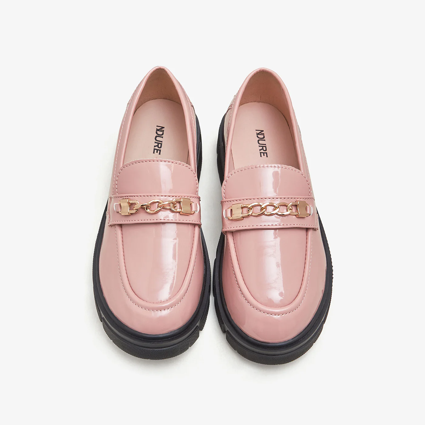 Girls' Patent Leather Chunky Loafers - Image 2