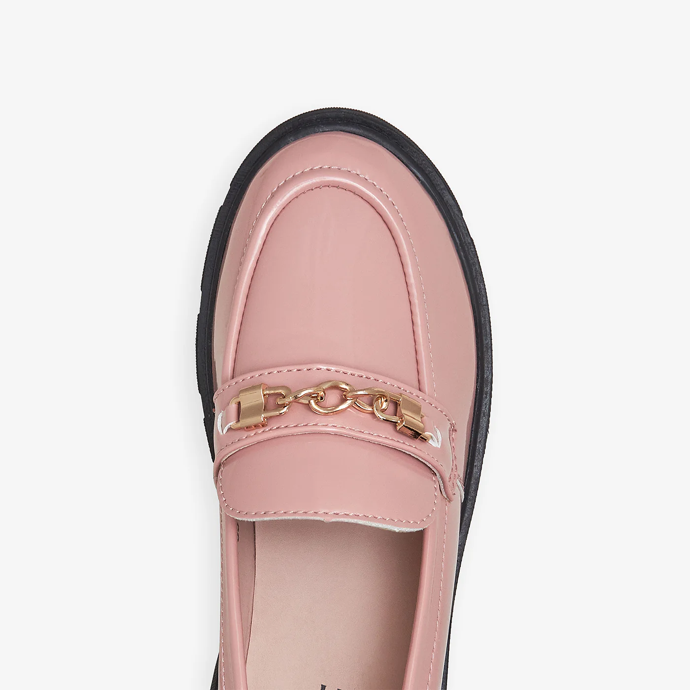 Girls' Patent Leather Chunky Loafers - Image 3