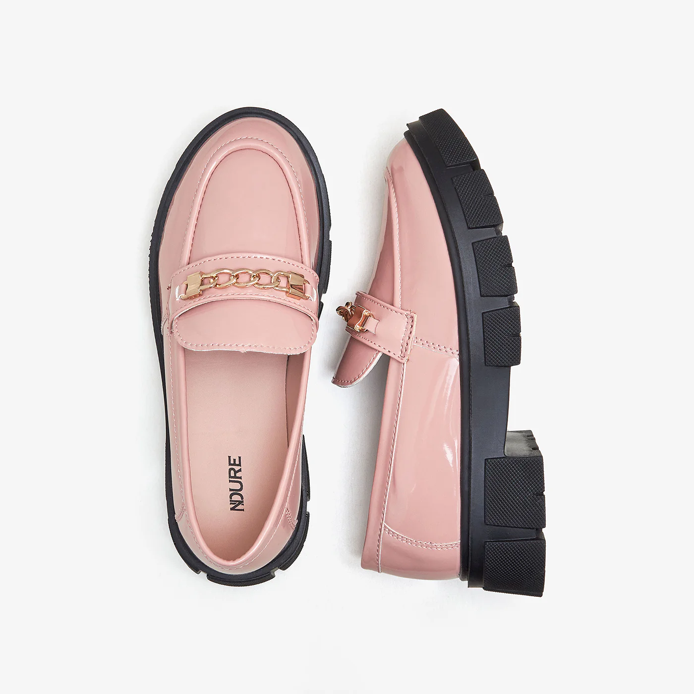 Girls' Patent Leather Chunky Loafers - Image 4