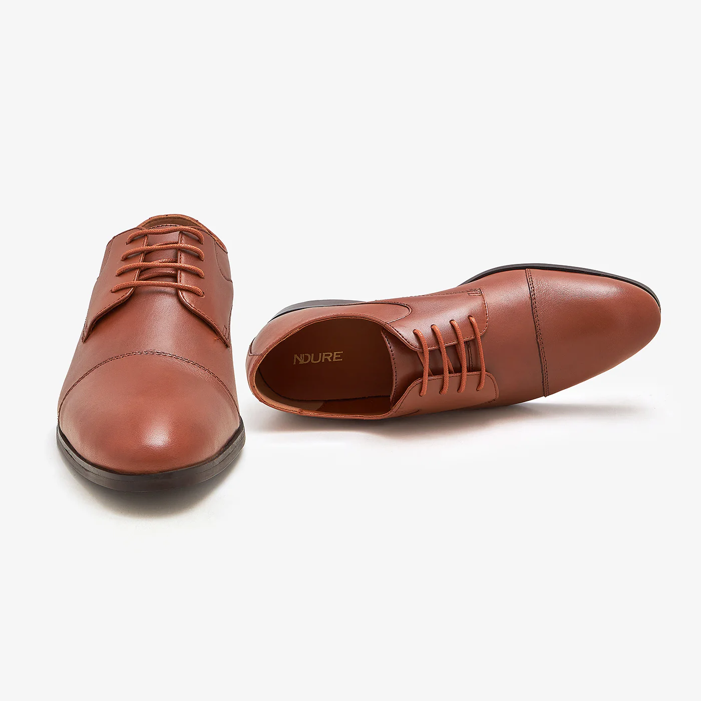 Men's Leather Derby Shoes - Image 3