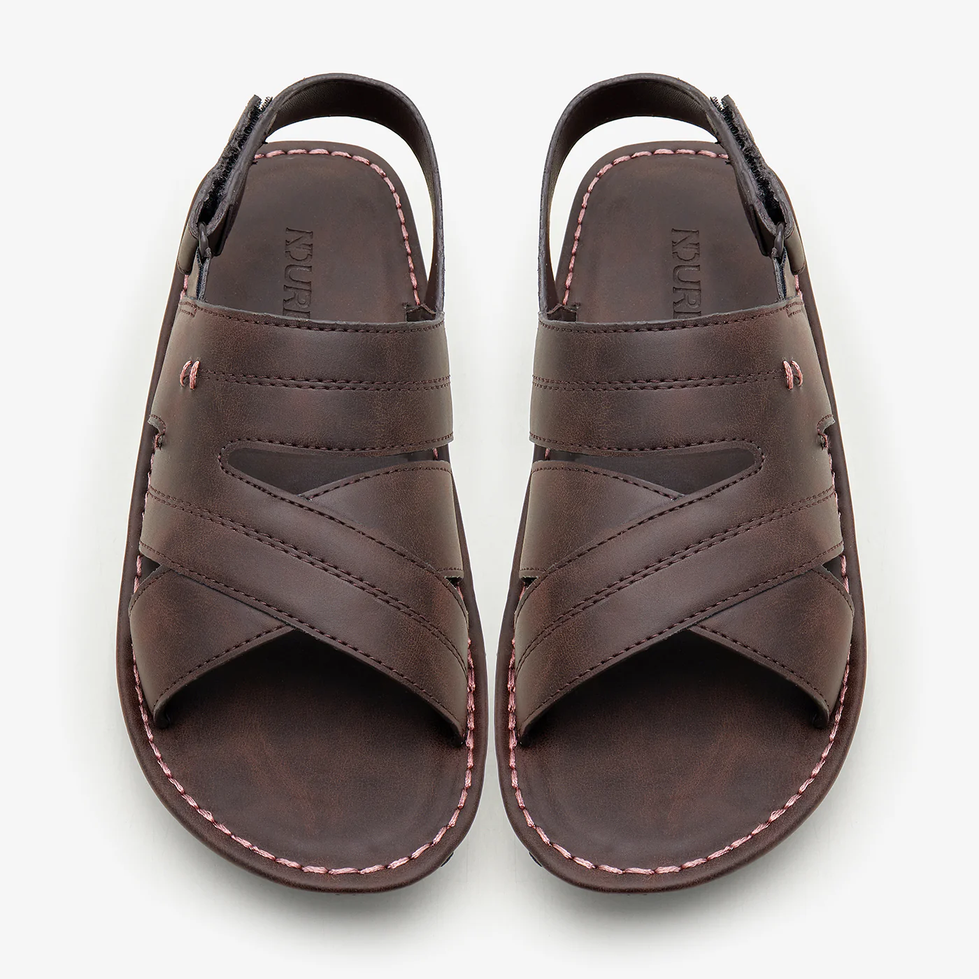 Men's Cross Strap Sandals - Image 2