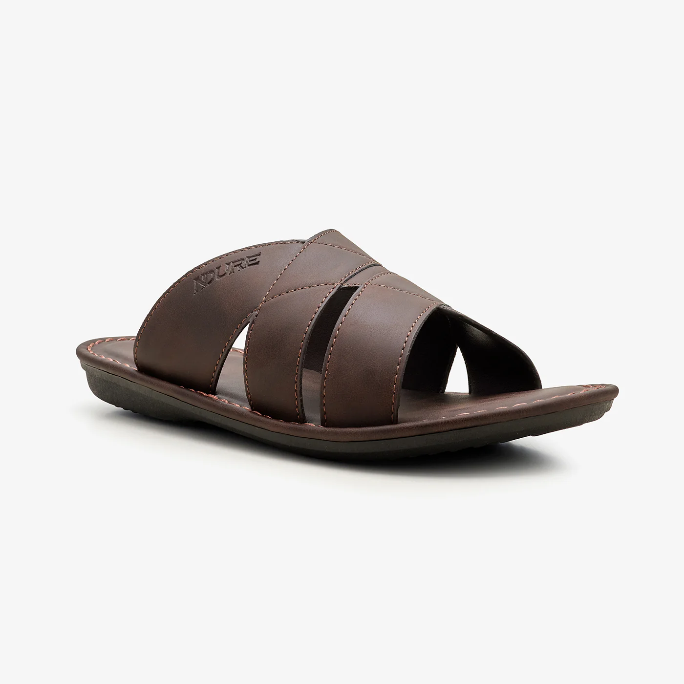 Men's Crossed Strap Slides - Image 3
