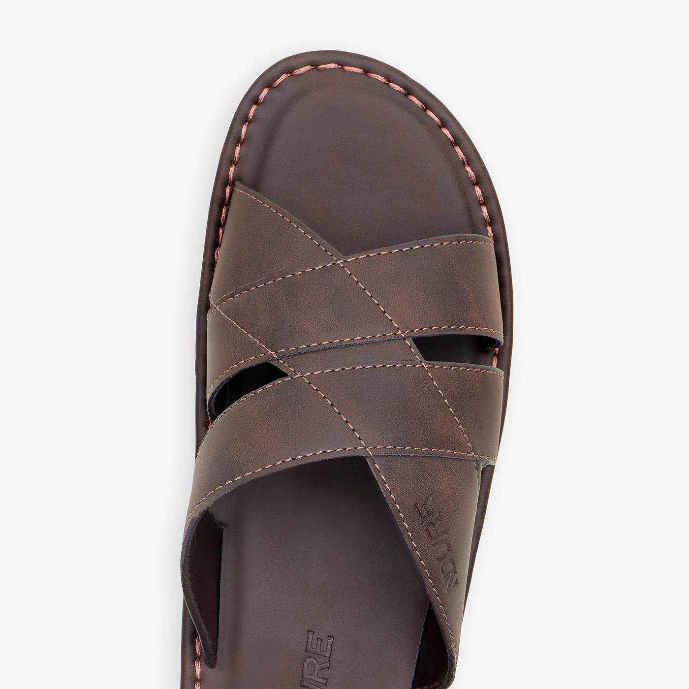 Men's Crossed Strap Slides - Image 4