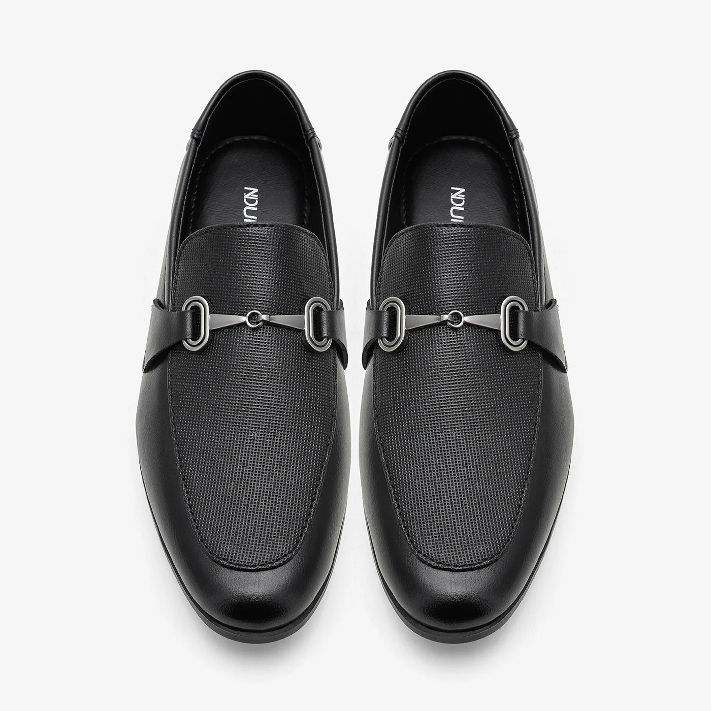 Men's Dress Loafers with Metal Details - Image 2