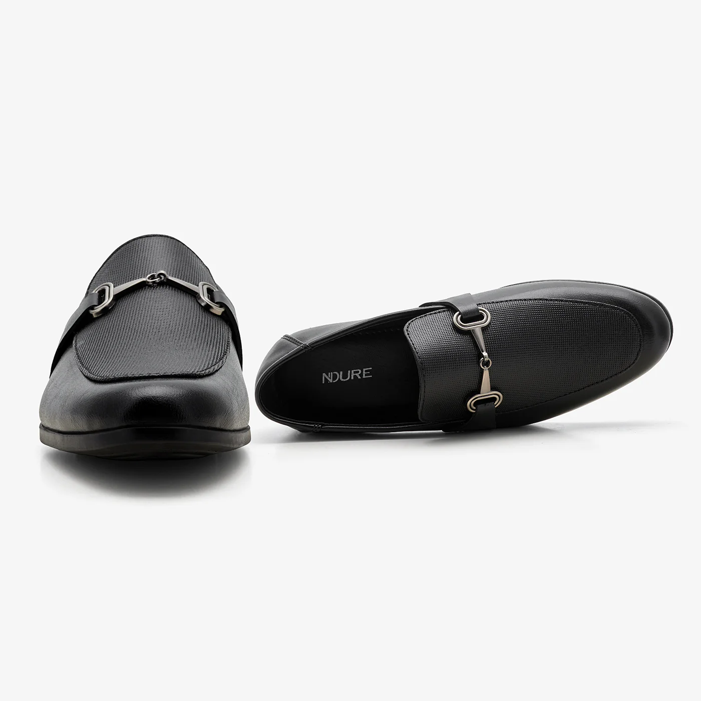 Men's Dress Loafers with Metal Details - Image 6