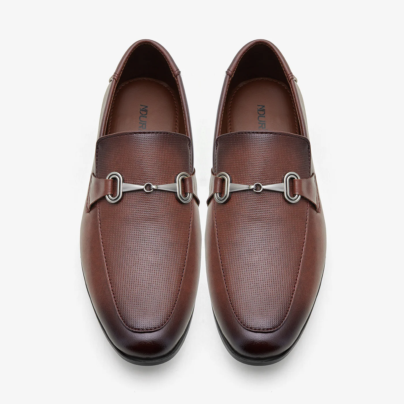 Men's Dress Loafers with Metal Details - Image 2