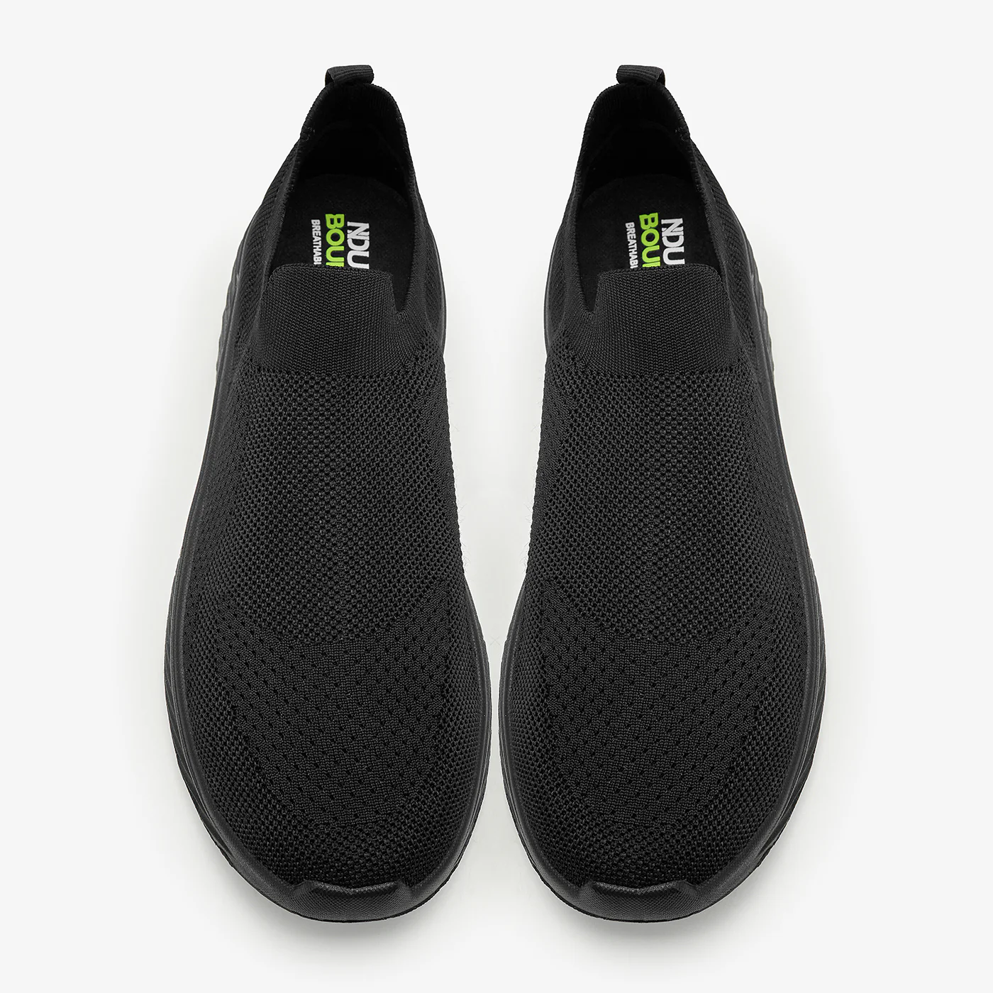 Men's Monochrome Slip-On Sneakers - Image 2