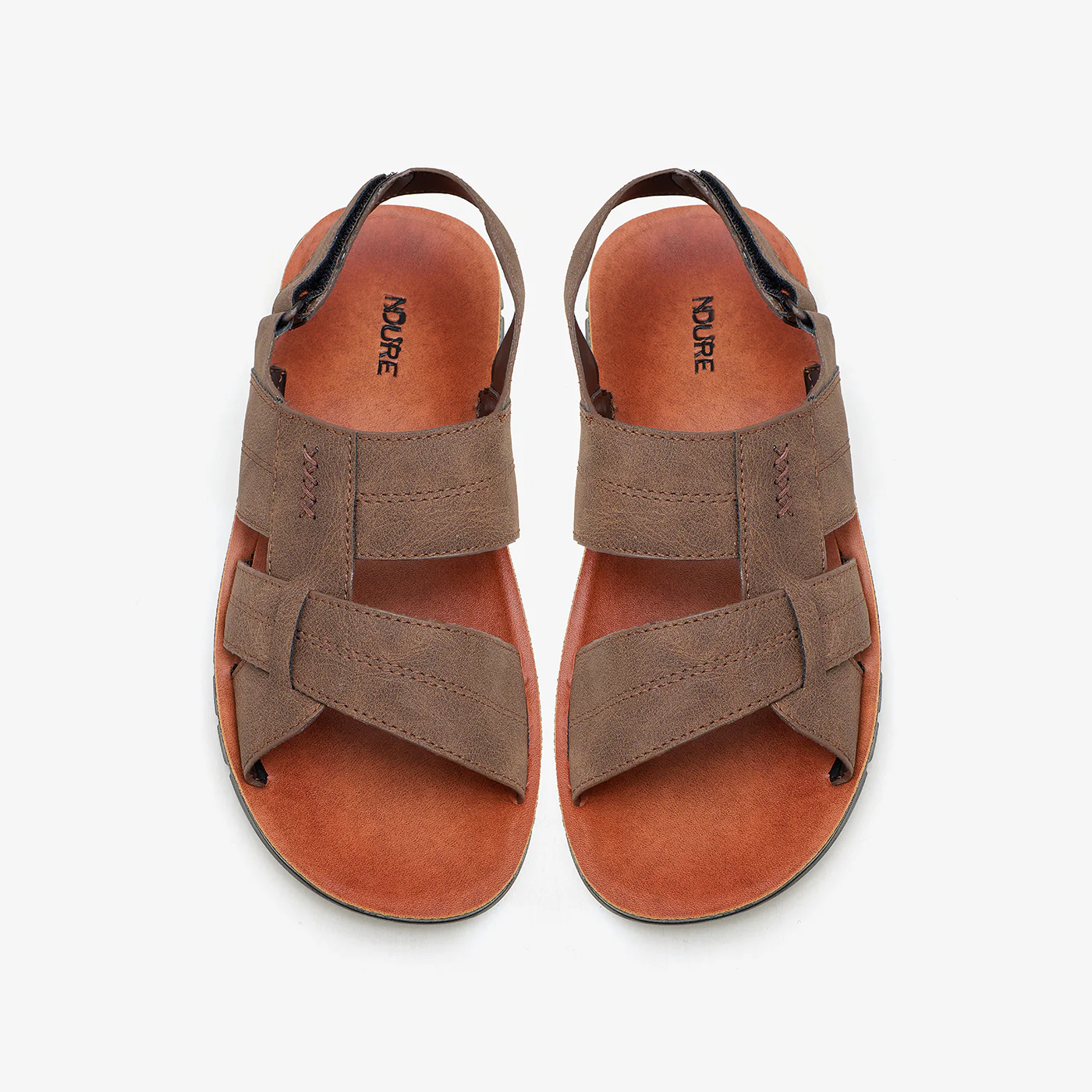 Men's Topstitched Sandals - Image 2