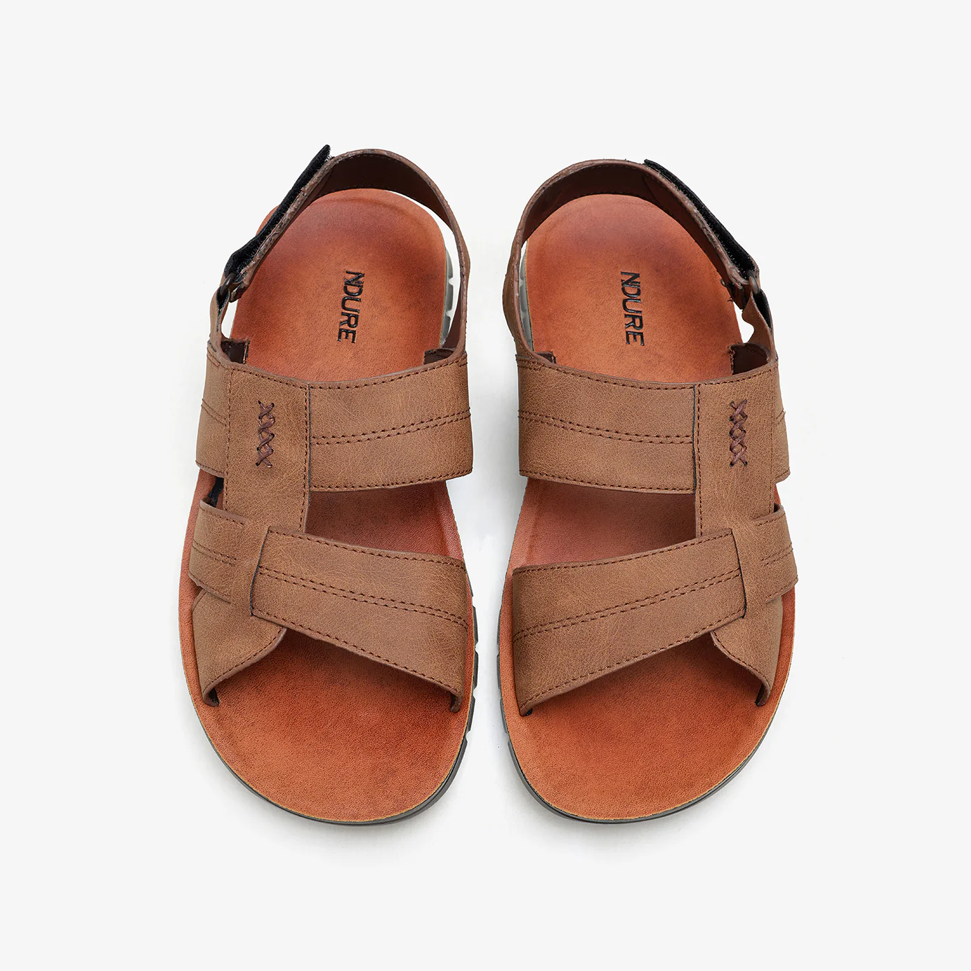 Men's Topstitched Sandals - Image 2