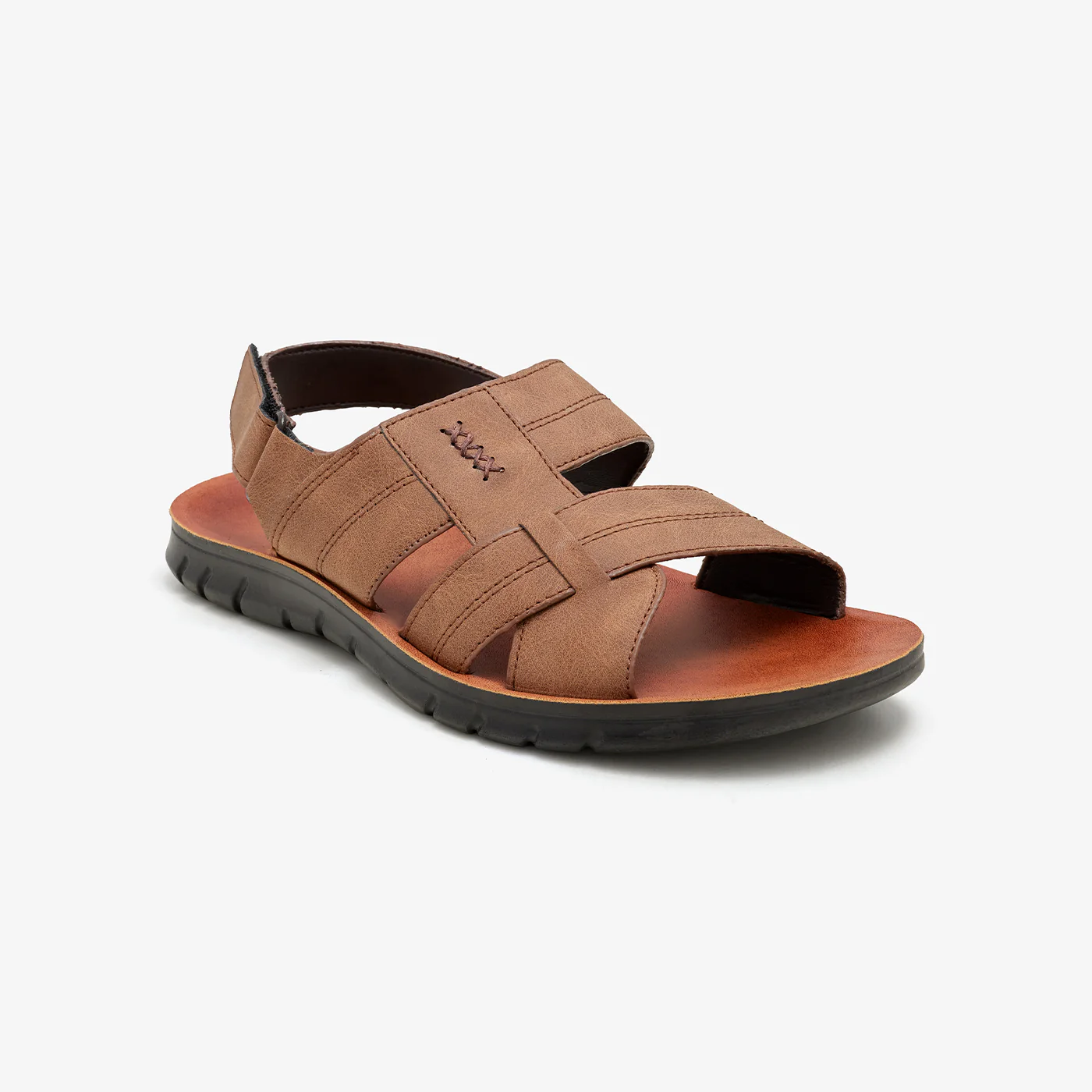 Men's Topstitched Sandals - Image 3