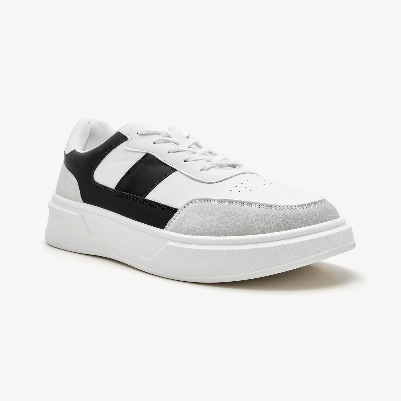 Men's Panelled Lace-Up Sneakers - Image 3