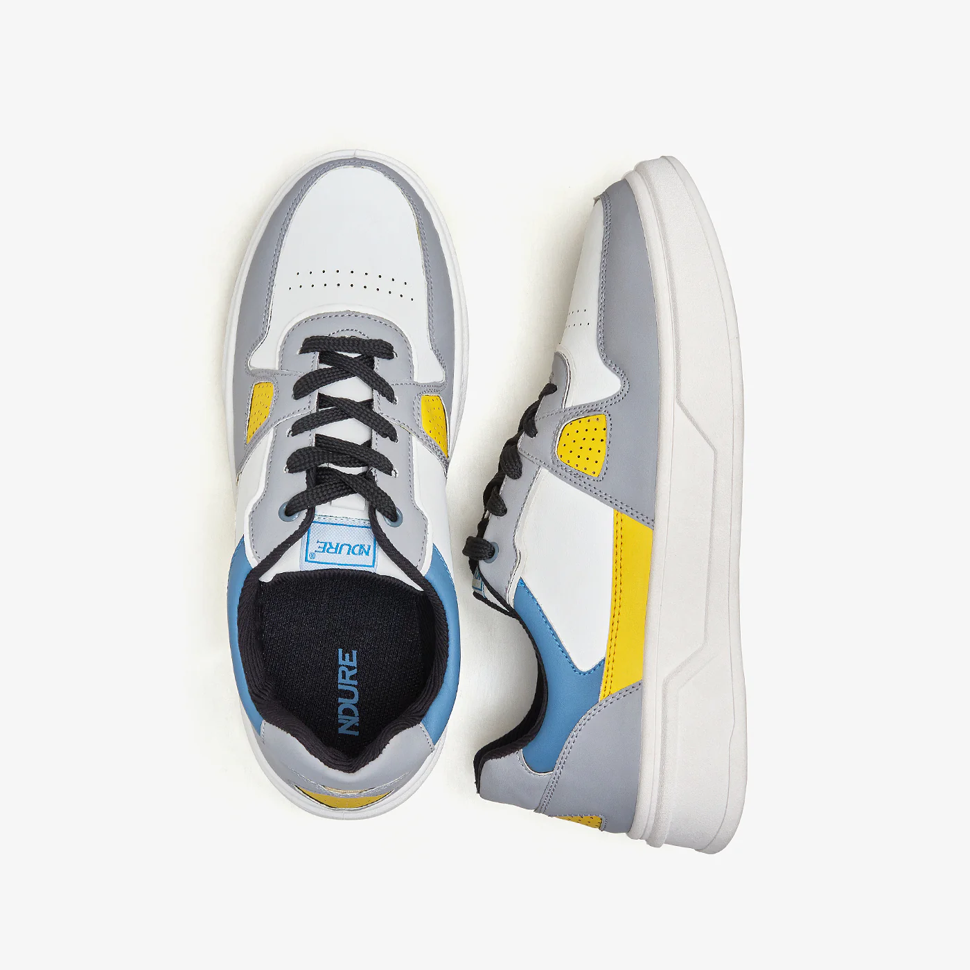 Men's Panelled Lace-Up Sneakers - Image 3