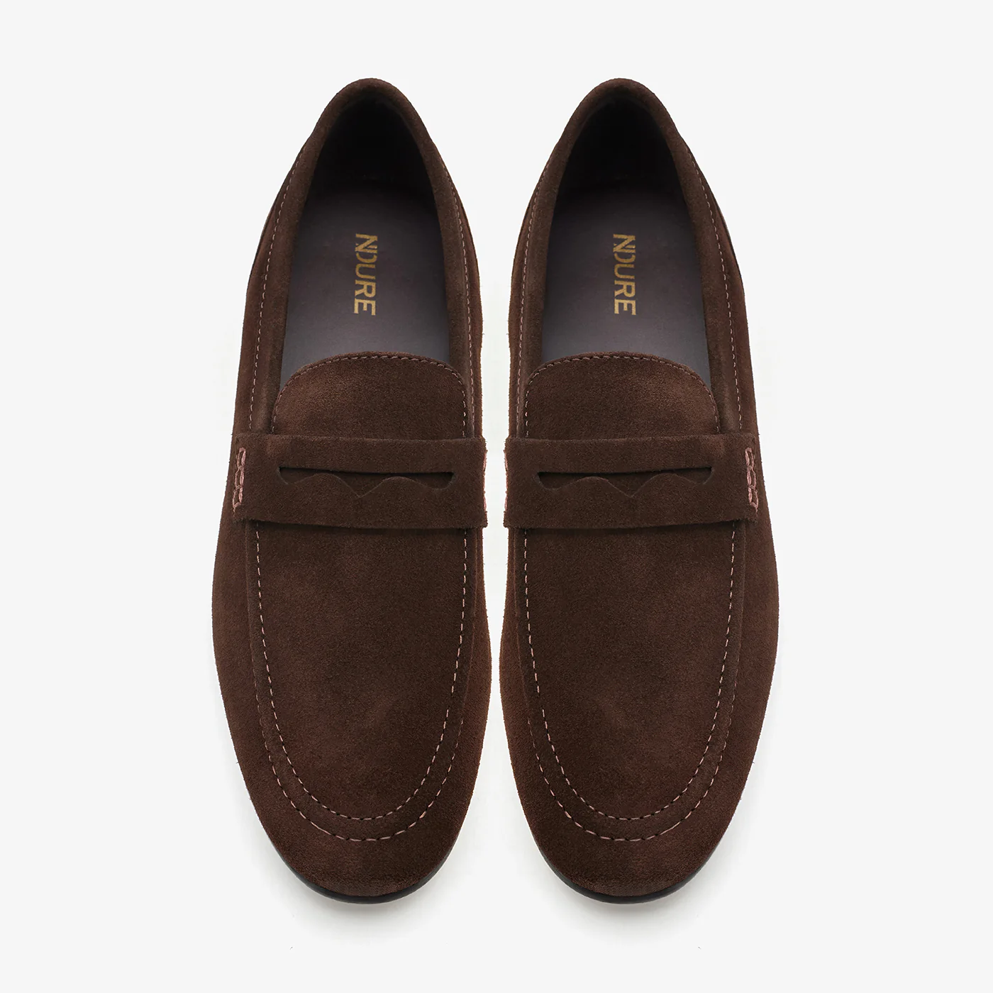 Men’s Suede Penny Loafers - Image 2