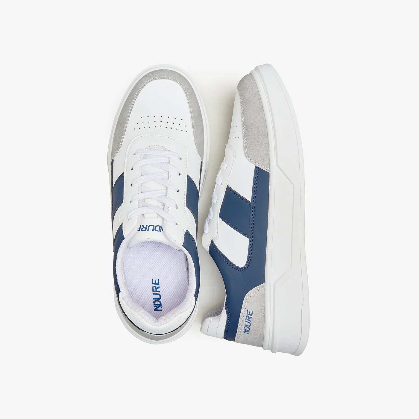 Men's Panelled Lace-Up Sneakers - Image 4