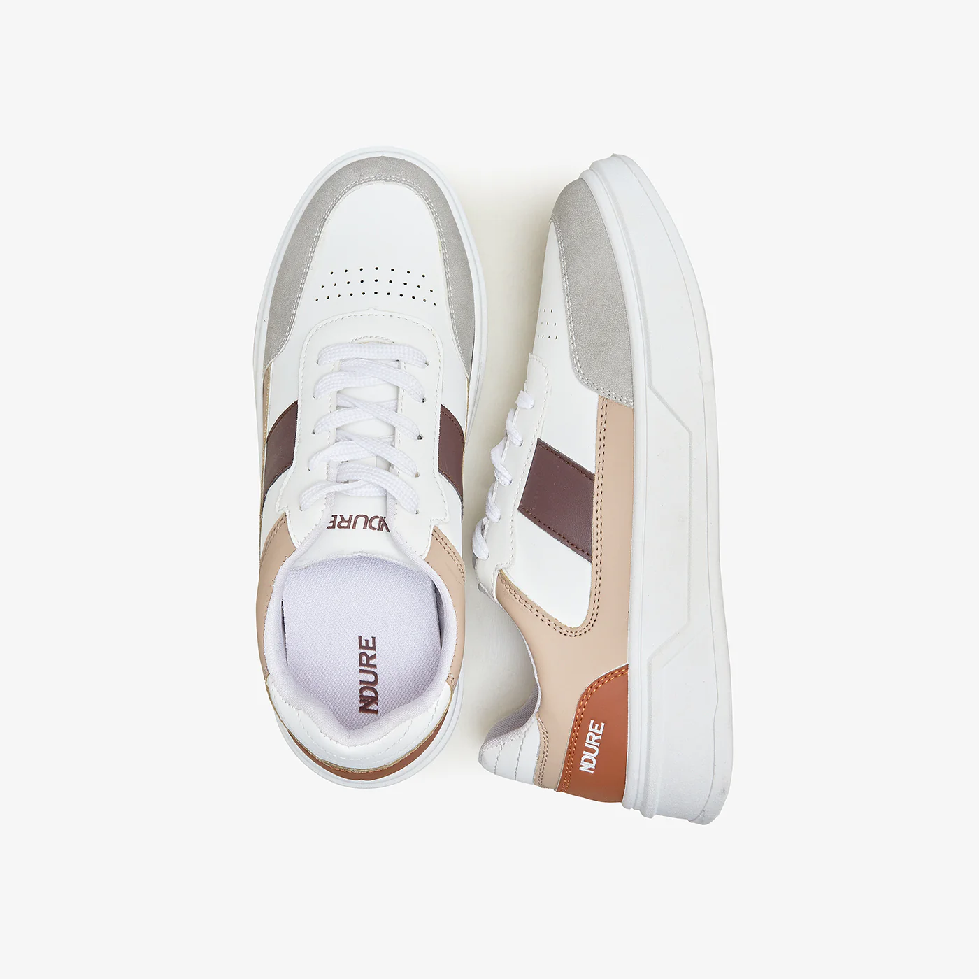 Men's Panelled Lace-Up Sneakers - Image 4