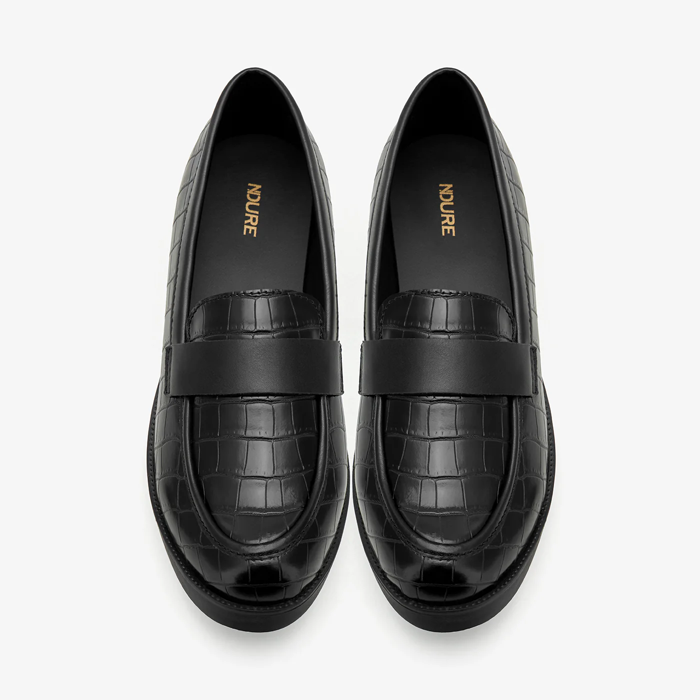 Women’s Embossed Penny Loafers - Image 2