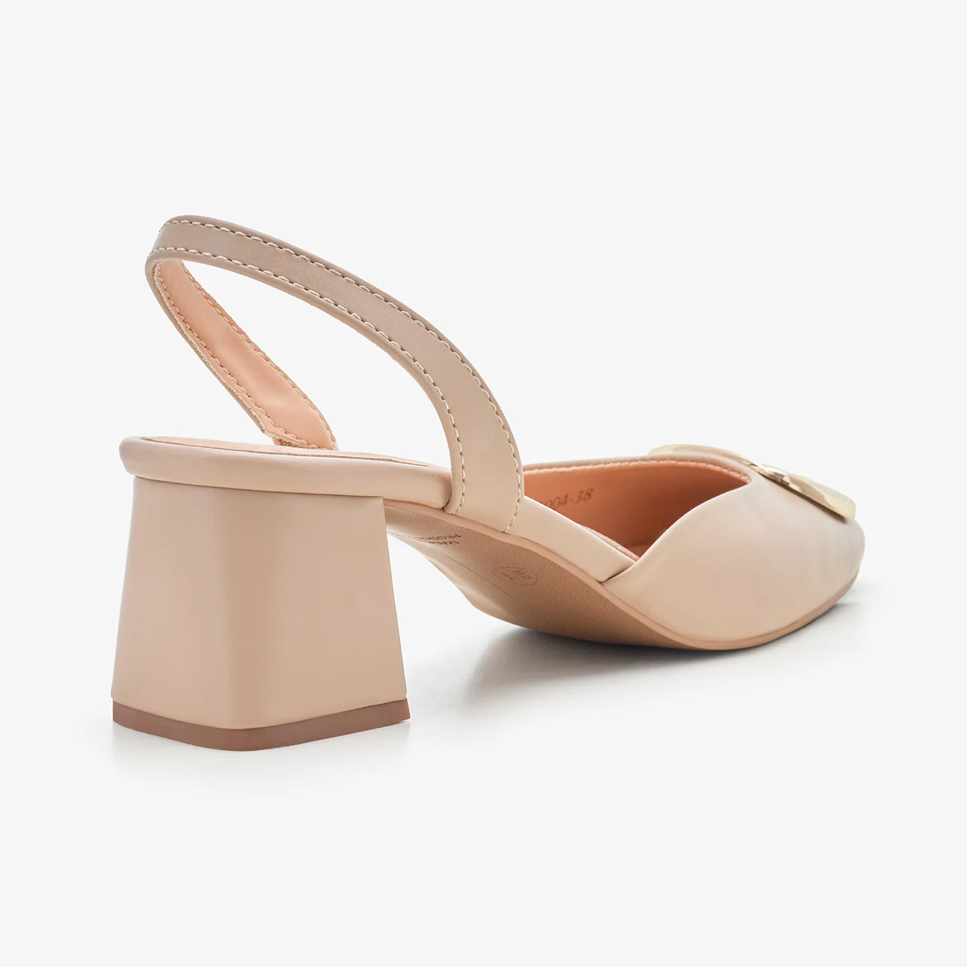 Women's Buckle-Detail Slingback Heels - Image 5