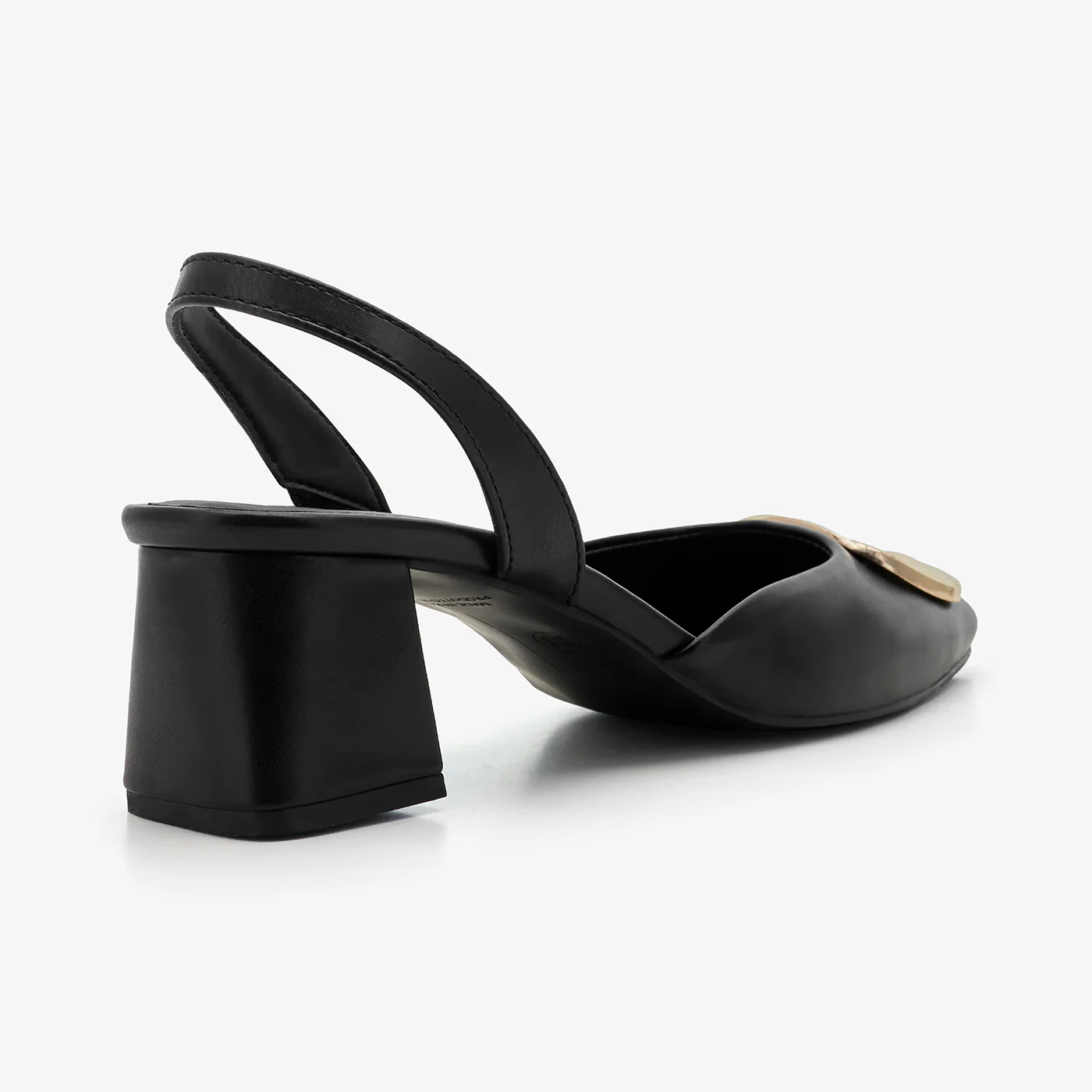 Women's Buckle-Detail Slingback Heels - Image 4