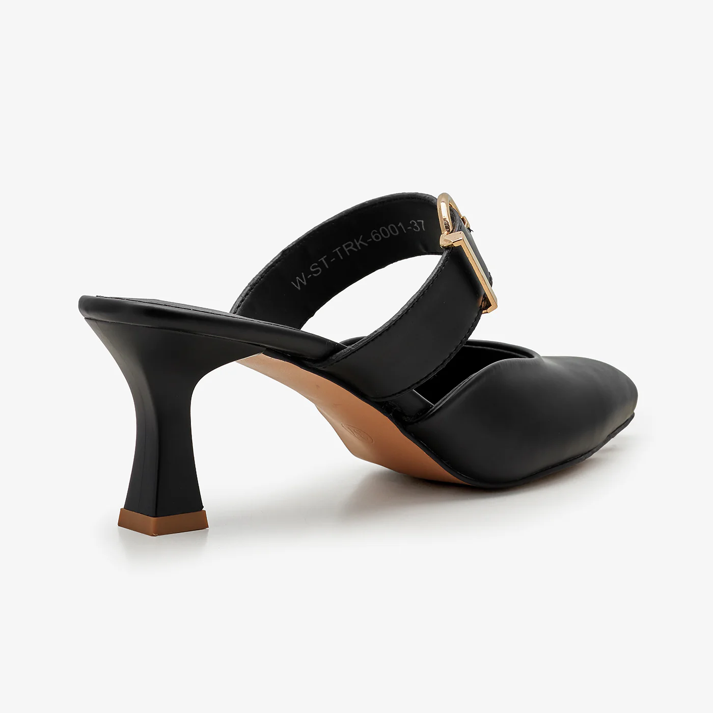 Women's Buckle Strap Mule Heels - Image 5