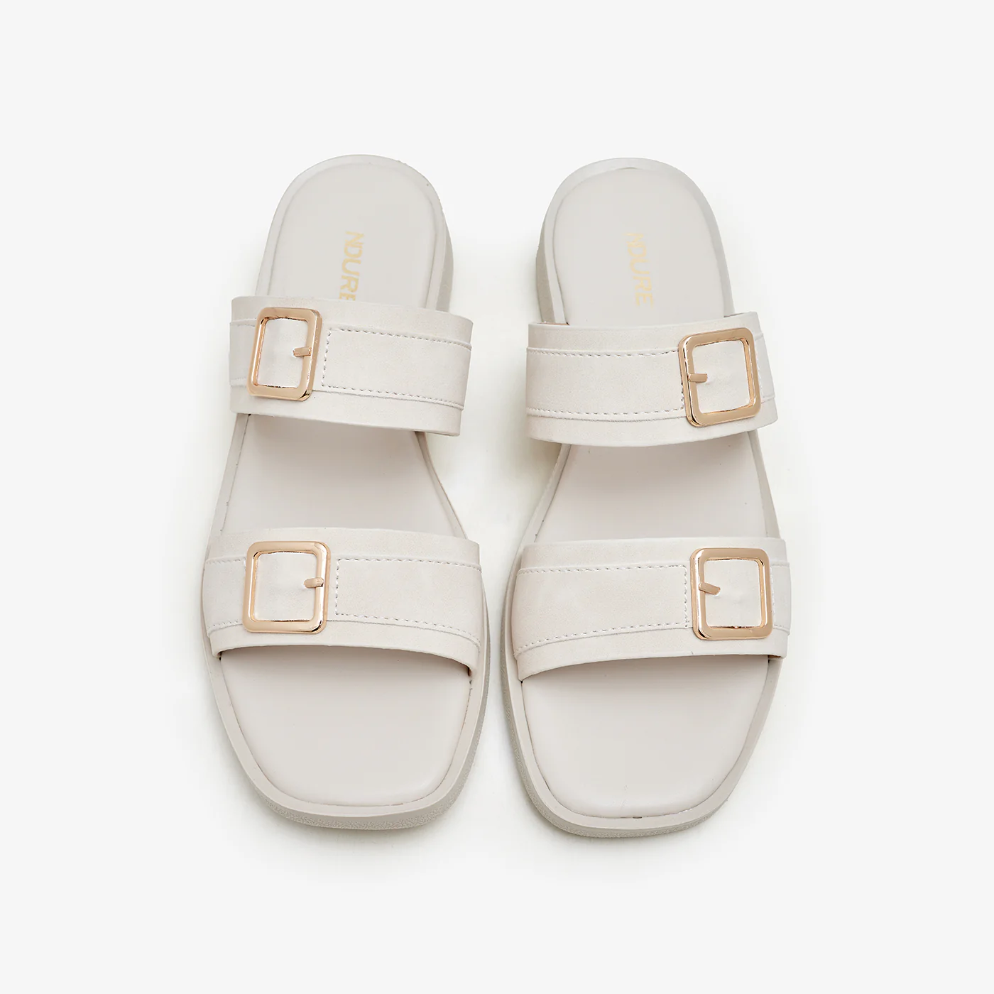Women's Buckled Slides - Image 2