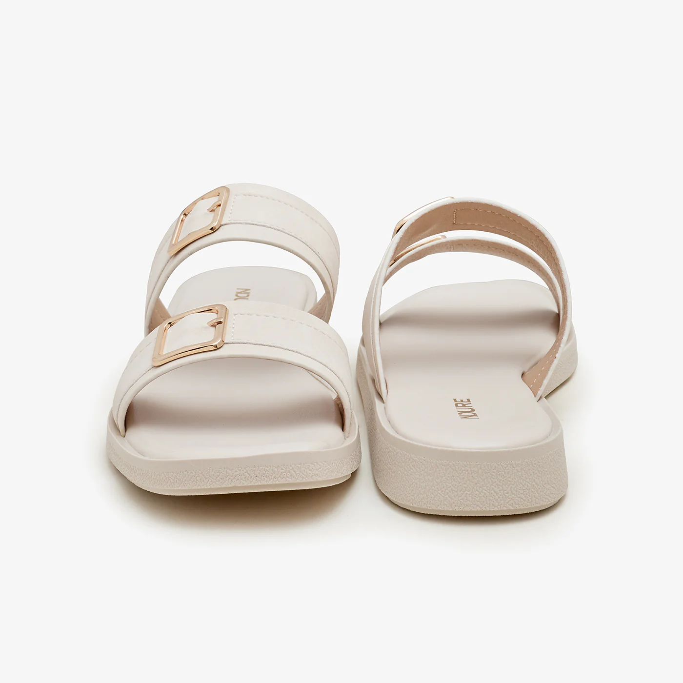 Women's Buckled Slides - Image 3