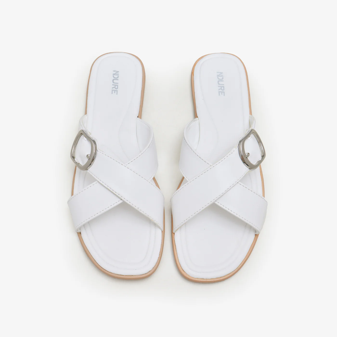 Women’s Buckled Slides - Image 2