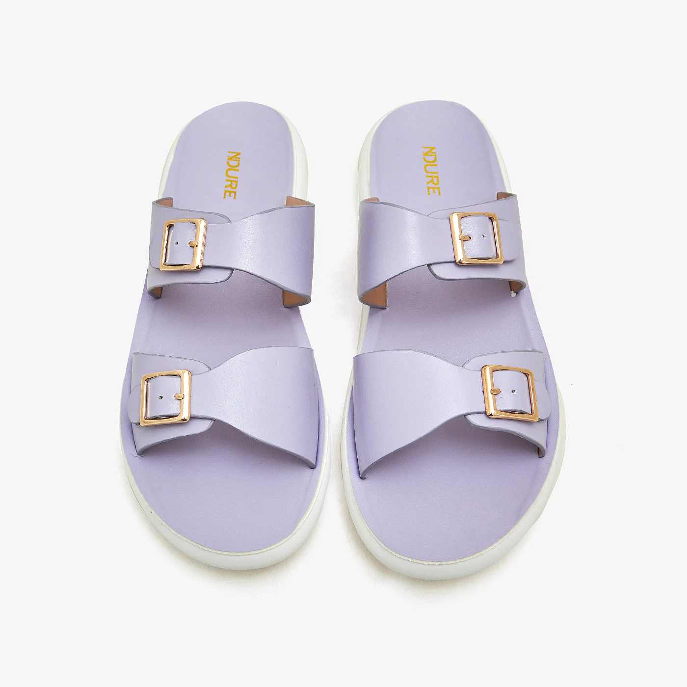 Women's Buckled Slides - Image 2
