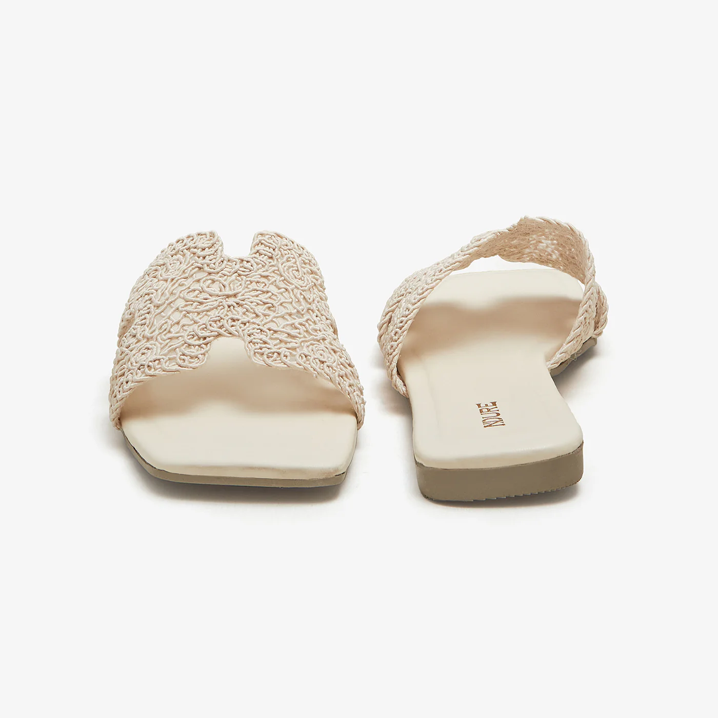 Women’s Lace Cut Slides - Image 3