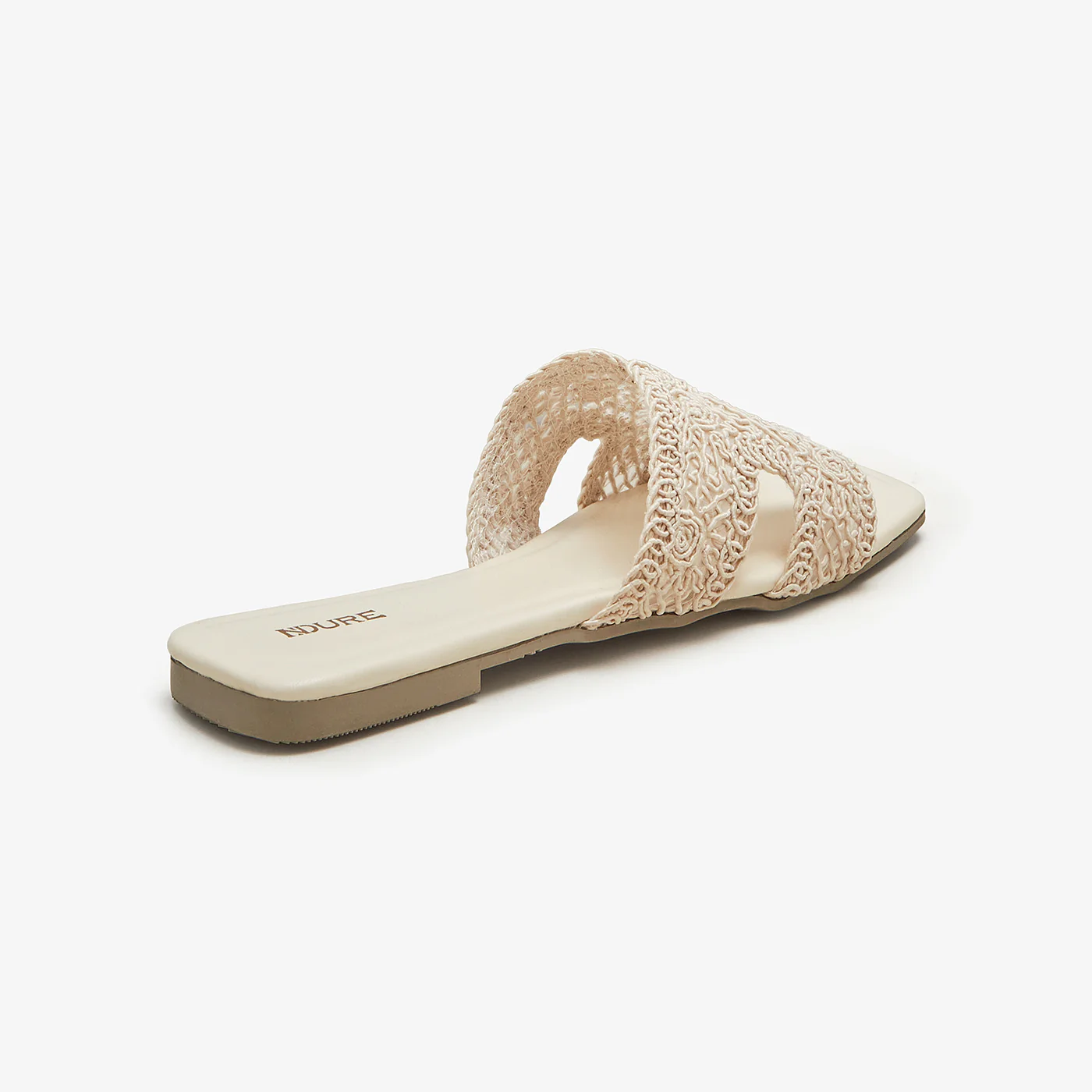 Women’s Lace Cut Slides - Image 4