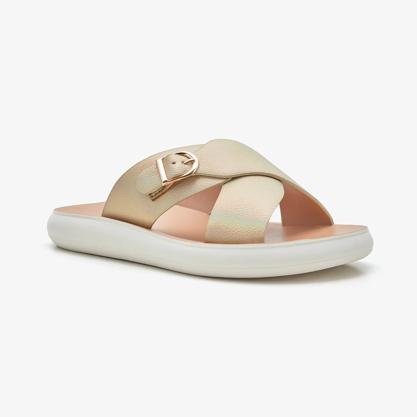 Women's Cross-Over Strap Slides - Image 3