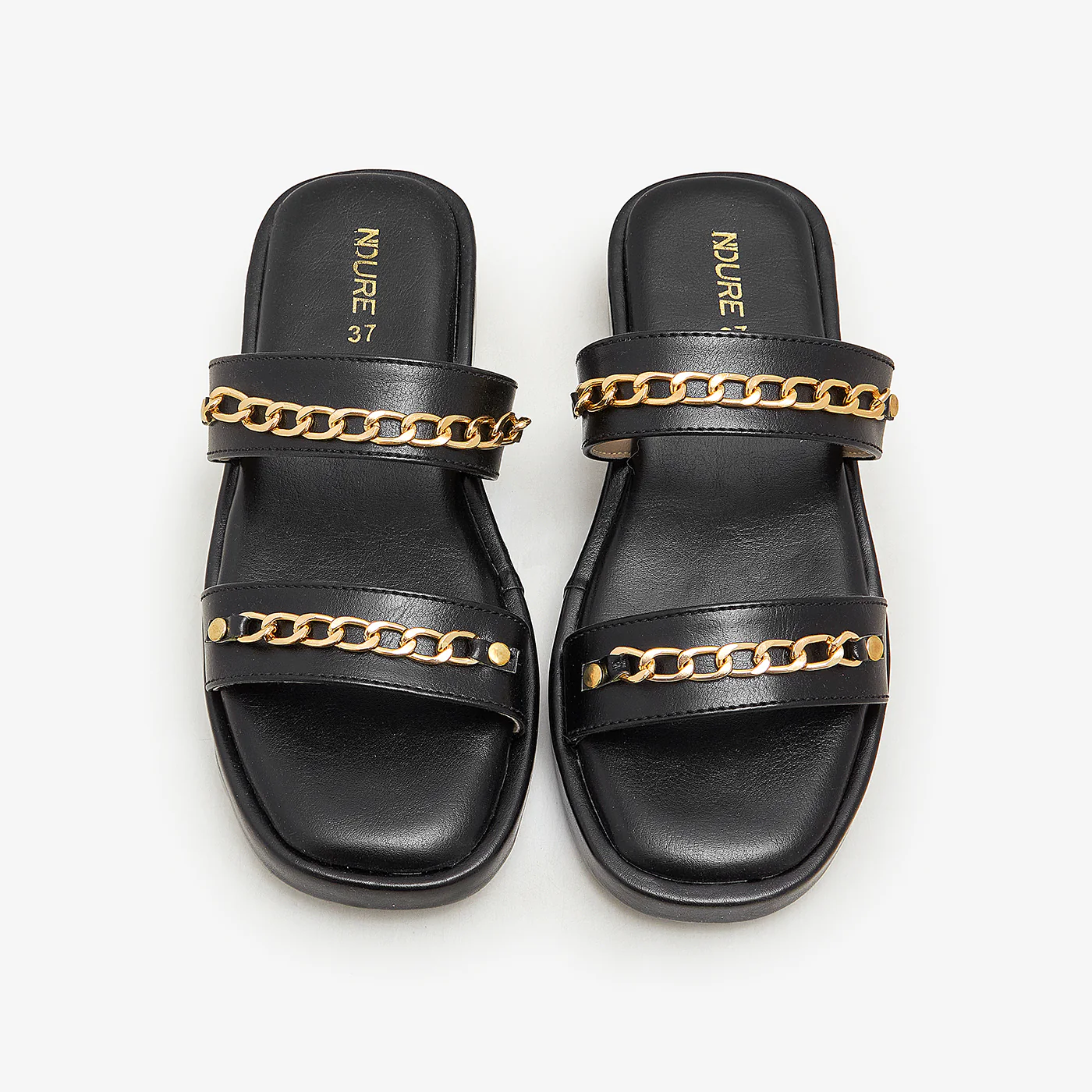 Women's Chain-Strap Slides - Image 2