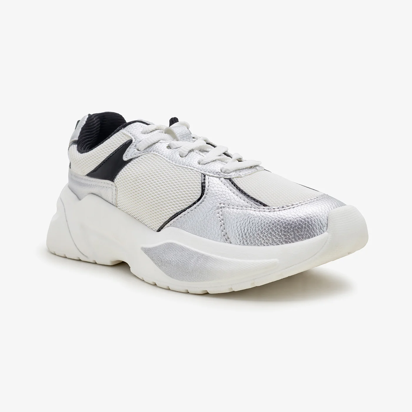 Women’s Metallic Effect Sneakers - Image 3