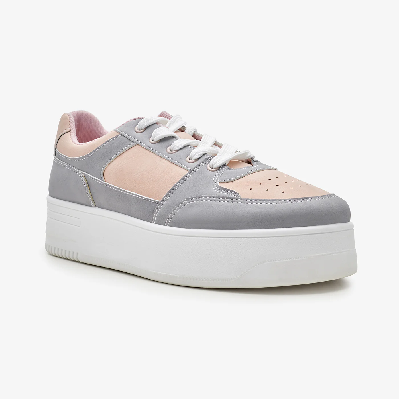 Women’s Contrast Panel Platform Sneakers - Image 3