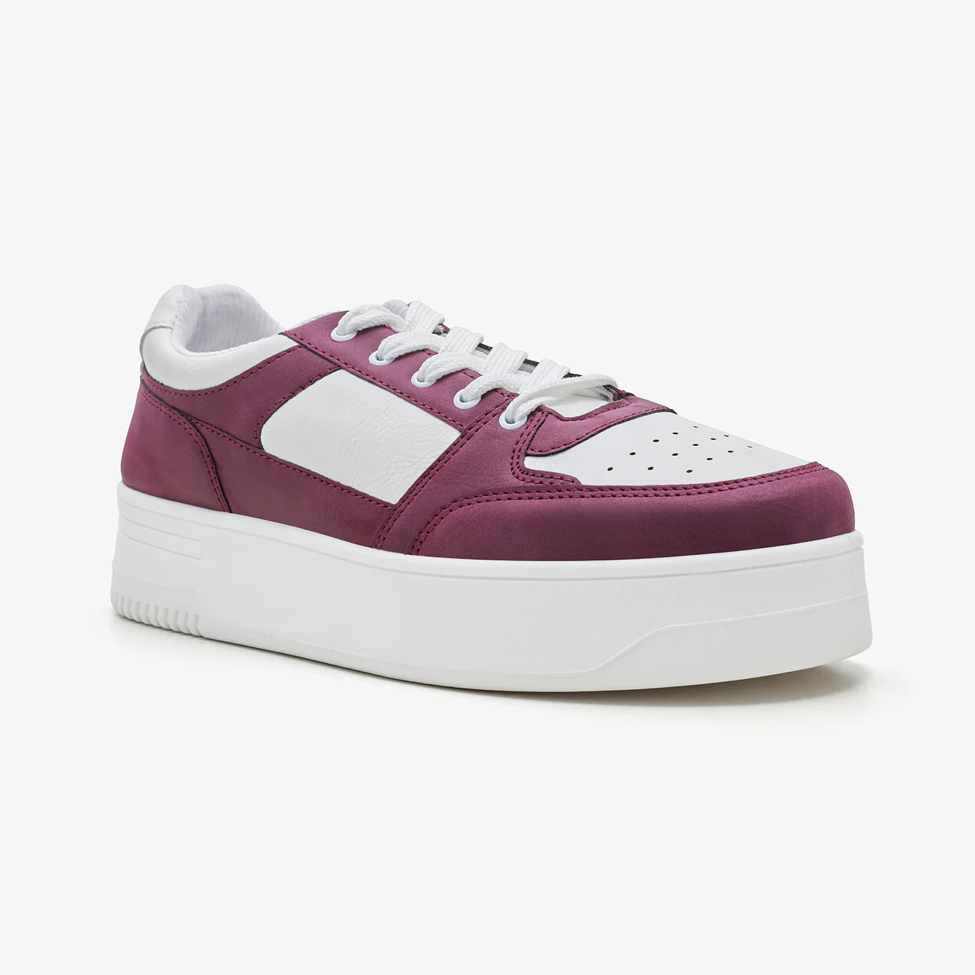 Women’s Contrast Panel Platform Sneakers - Image 3