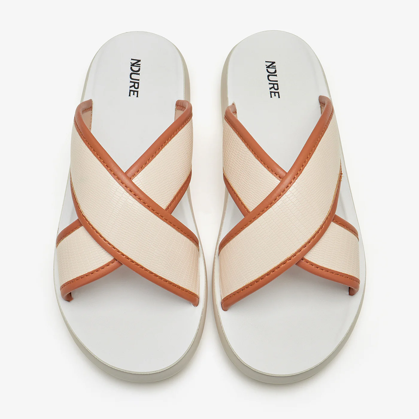 Women's Cross Strap Slides - Image 2