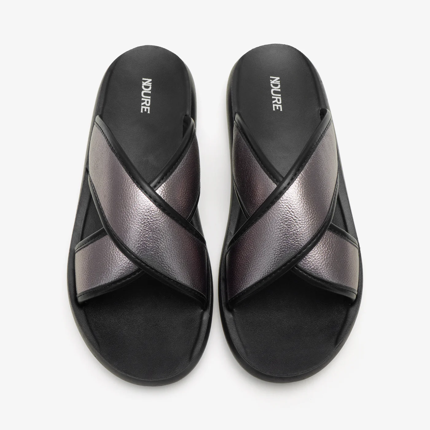 Women's Cross Strap Slides - Image 2