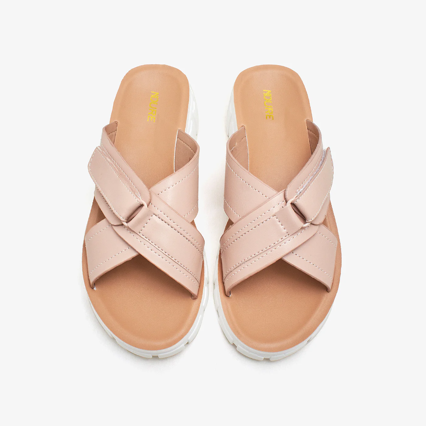 Women's Cross Strap Slides - Image 2