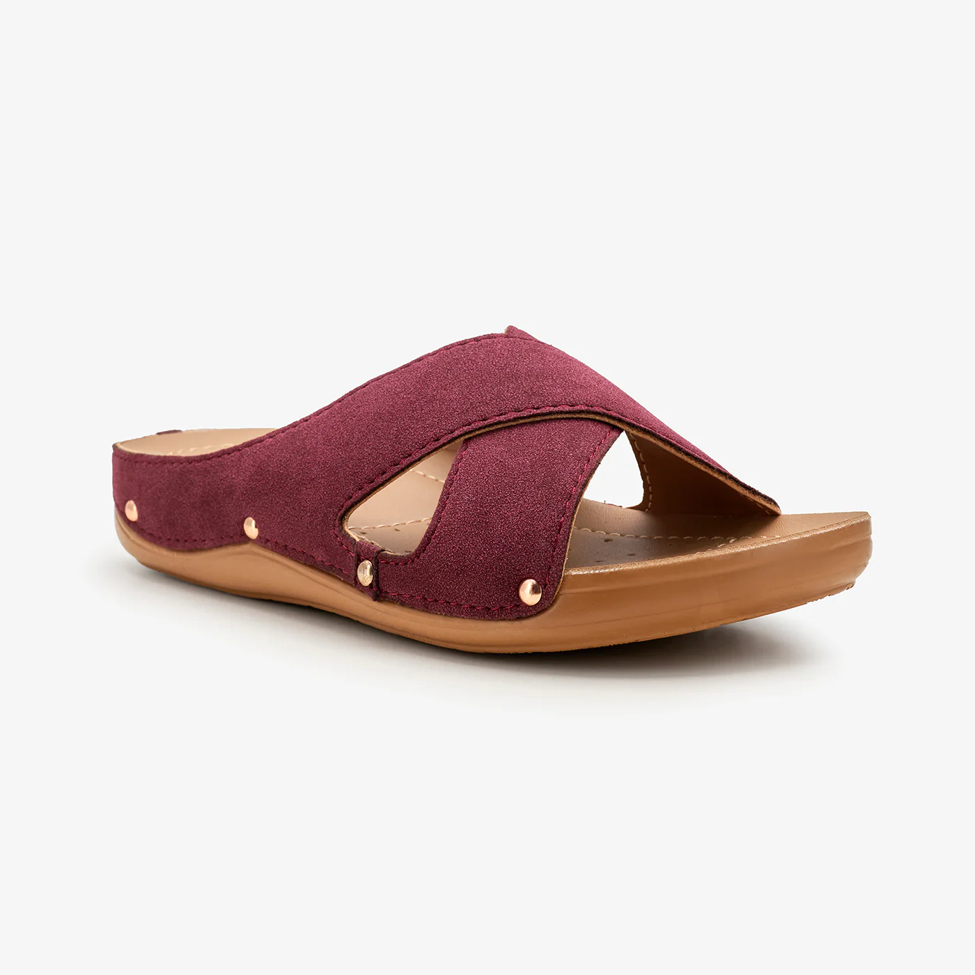 Women's Cross Strap Slides - Image 3