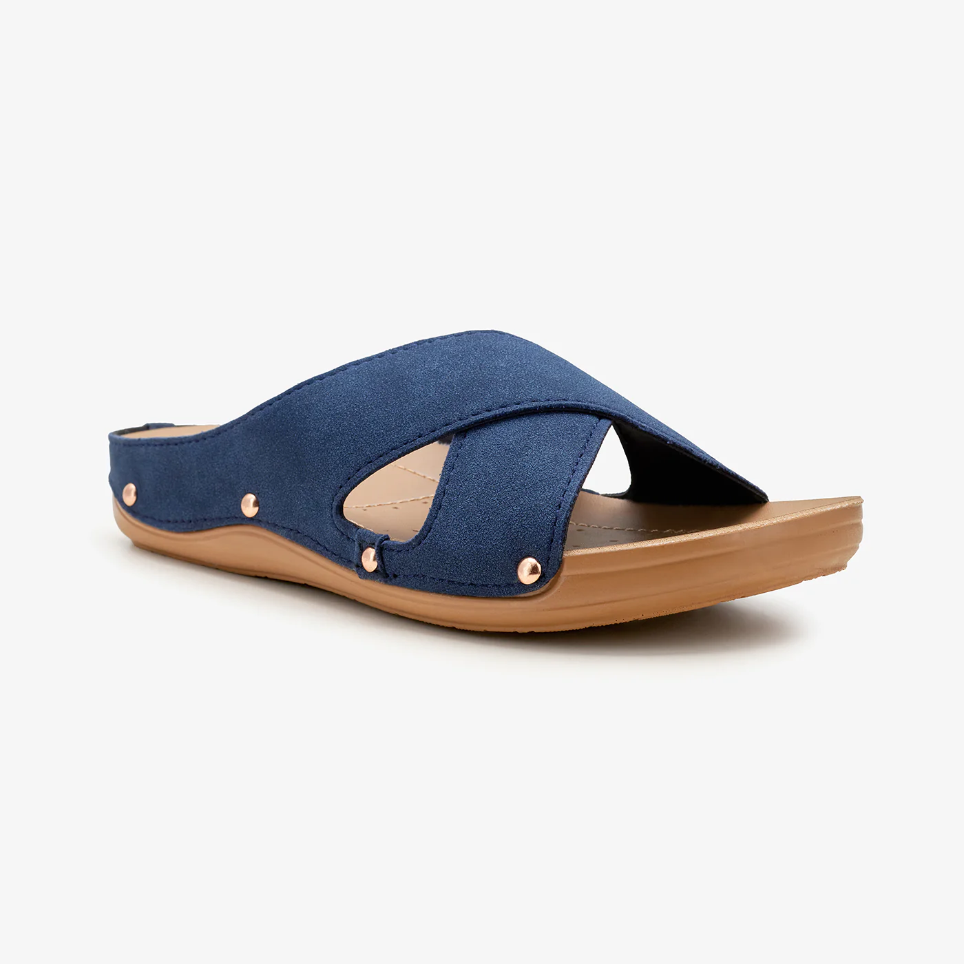 Women's Cross Strap Slides - Image 3