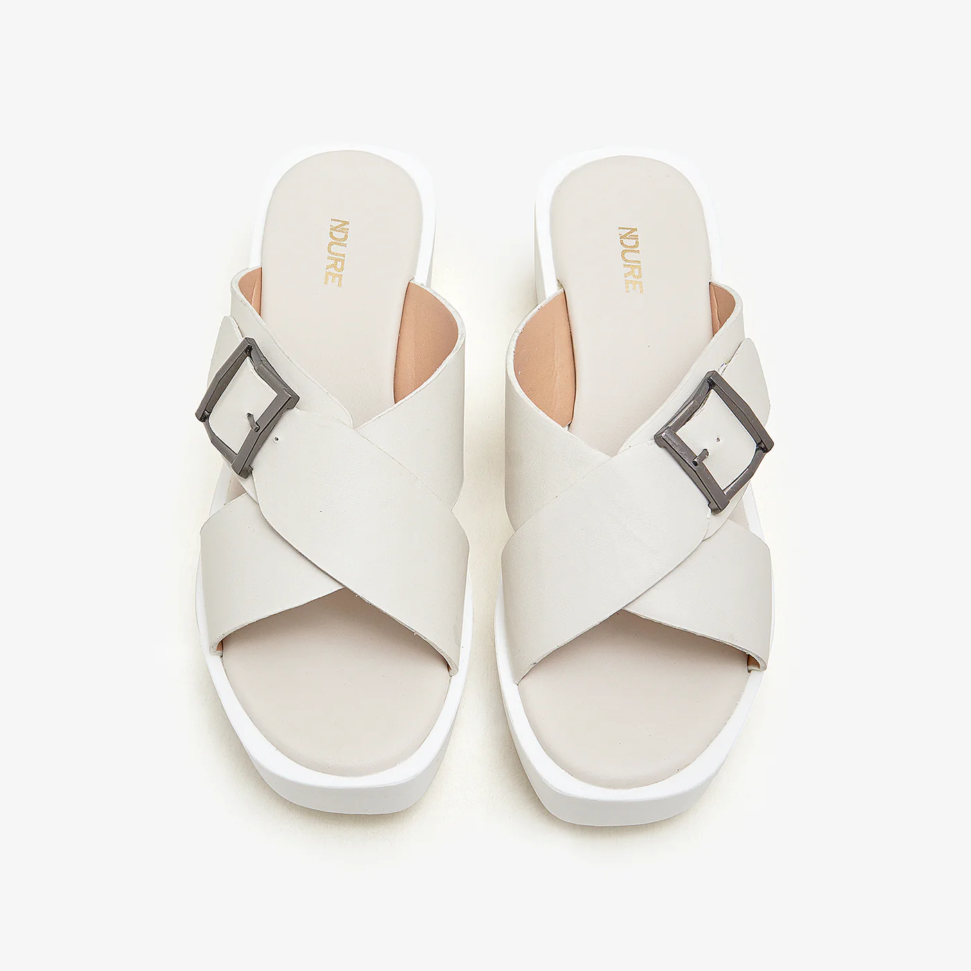 Women's Cross Strap Wedges - Image 2