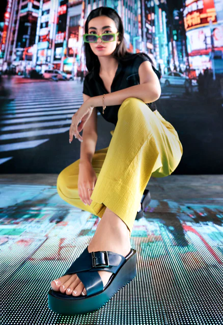 Women's Cross Strap Wedges - Image 6
