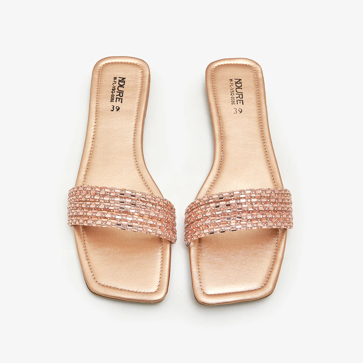 Women's Diamante Slides - Image 2
