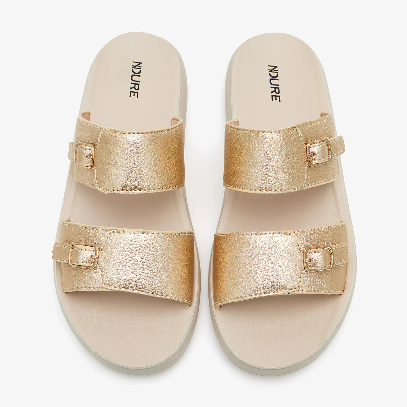 Women's Buckled Slides - Image 2